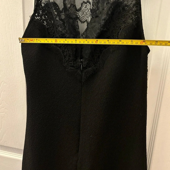 Sandro Paris Sleeveless Slip Dress with Black Lace - Size Small (Sandro Size 1) - Picture 5 of 8